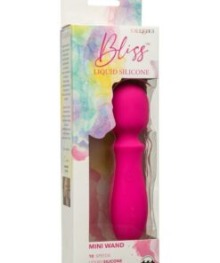 Bliss Liquid Silicone Rechargeable Mini Wand  - Pink