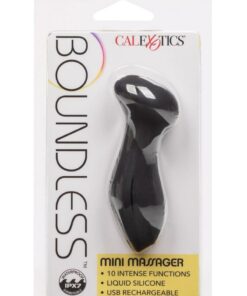 Boundless Mini Massager Rechargeable Silicone Clitoral Stimulator - Black