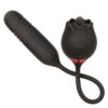 French Kiss Elite Romeo Rechargeable Silicone Vibrator with Clitoral Stimulator - Black