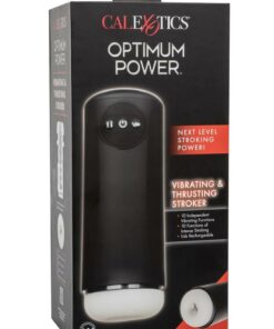 Optimum Power Vibrating and Thrusting Stroker - Black