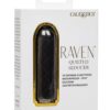 Raven Quilted Seducer Rechargeable Silicone Bullet - Black