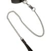 Euphoria Collection Collar with Chain Leash - Black