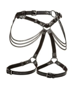 Euphoria Collection Multi Chain Thigh Harness - Plus Size - Black