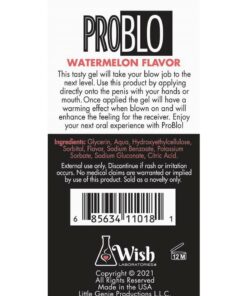 ProBlo Fishbowl Oral Pleasure Flavored Gel 10ml (65 per Bowl) - Watermelon
