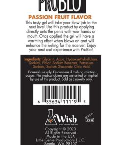 ProBlo Oral Pleasure Flavored Gel 1.5oz - Passion Fruit