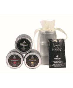 Earthly Body 2023 Hemp Seed Holiday Candle Trio