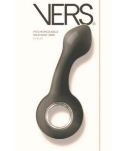 Vers G-Spot Rechargeable Silicone Vibrator - Black