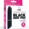 Pink Pussycat Mini Vibe Rechargeable Silicone Bullet - Black