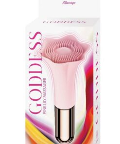 Goddess Pink Lily Rechargeable Silicone Massager - Pink