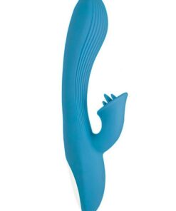 Goddess Lavish Desire Rechargeable Silicone Vibrator - Blue