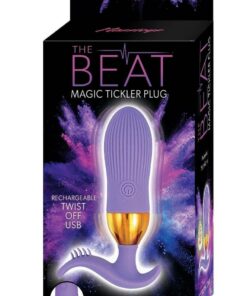 The Beat Magic Tickler Rechargeable Silicone Plug - Purple