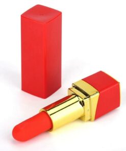 Pink Pussycat Rechargeable Vibrating Lipstick - Red/Gold