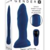 Gender X Sway with Me Rechargeable Silicone Anal Plug with Remote - Blue