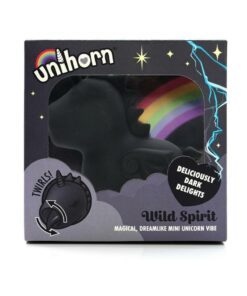 Unihorn Wild Spirit Rechargeable Silicone Clitoral Vibrator - Black