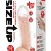 Size Up Texured Clear View Penis Extender with Ball Loop 1.5in